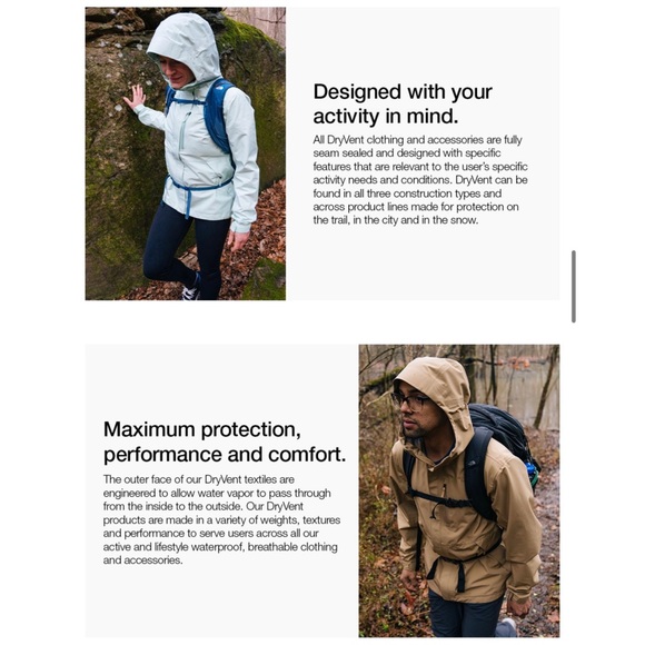 NWOT Light Blue/ White North Face Arrowwood Triclimate 3 in 1 Jacket - Picture 7 of 10